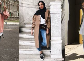 موضة خريف 2017 لأناقتك بالحجاب في الجامعة